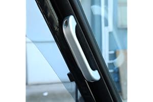 DIYUCAR 2 pz per Defender 110 90 Interno Auto Argento Opaco In Lega di Alluminio Grab Maniglia Trim Accessori