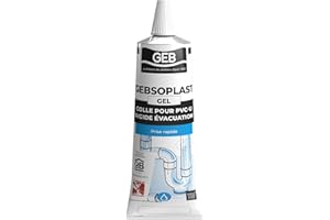 GEB 504520 Gebsoplast Colle pression évacuation pour raccords en PVC rigide spéciale eau potable Tube 125 ml