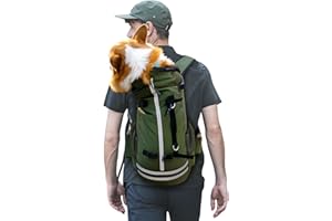 Galatée Dog Backpack, Dog Carrier Dog Backpack For Most Dog Sizes, Adjustable Pet Backpack Carrier, Ideal For Traveling, Hiking, Camping(S, Dark Green)