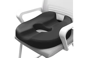 MARGGONA Donut Pillow Coccyx Seat Cushion for Prostate, Sciatica, Pelvic Floor, Pressure Sores, Pregnancy, Perineal Surgery, Postpartum Recovery Pain Pressure Relief Memory Foam Chair Pad