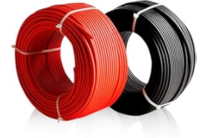 PLUSENERGY WCCSOLAR Cable Solar 6mm² Enerflex Solar Rojo y Negro 10 metros + 10 metros total 20 Metros