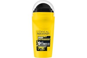 ‎L'ORÉAL MEN EXPERT L'Oréal Men Expert Deo für Männer, Effektiver Sport Deoroller ohne Alkohol, Trockenschutz für bis zu 96 Stunden Frische, Invincible Sport, 50 ml