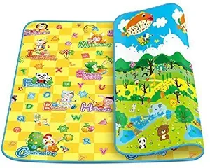 NISHAJ Little Kids and Children Playing Time Usable | Water Resistant Kids & Baby Playing Crawl Floor Mat & Crawl Floor Matt Double Side Big Soft Mattress for Kids (Multi Design)