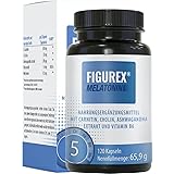 FIGUREX Melatonin für die Nacht, Stoffwechsel-Matrix durch Vitamin B6, L-Carnitin hochdosiert und Ashwagandha Extrakt, 120 Ka