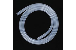 KTBEYTI Silicone Food Grade Tubo 1 Metro di Lunghezza Tubicino Trasparente Flessibile 5mm Diametro Interno e 9mm Diametro Esterno per Trasmissione Acqua o Dell'aria
