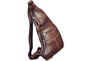 HEBETAG Sac à dos décontracté en cuir pour homme et femme