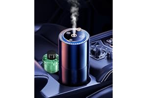 TOWONSHY Diffusore Profumatore per Auto con 150ml Profumo (Muschio Bianco), Auto Diffusore Elettrico, Nebulizzatore Ultrasuoni, 3 Modalità Intelligenti, On/Off Automatico, Batteria Integrata, Dura 6 M YB-190