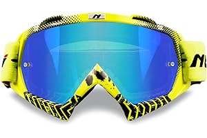 NENKI Lunettes de Moto cross, Lunettes de Protection Anti-UV, Lunettes de ski pour Activités de plein air, Masque Moto cross confortables