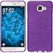 Produktbild PhoneNatic Case für Samsung Galaxy A7 (2016) A710 Hülle Silikon lila brushed + 2 Schutzfolien