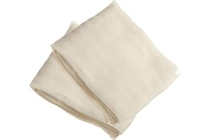 FOGAWA Mussola Cucina Telo Filtrante 2 PCS Panno di Filtrante Latte Garza Cucina per Yogurt Riutilizzato Borsa per Formaggio in Cottone per Cucina Latte di Mandorle Tofu Yogurt 95x95CM