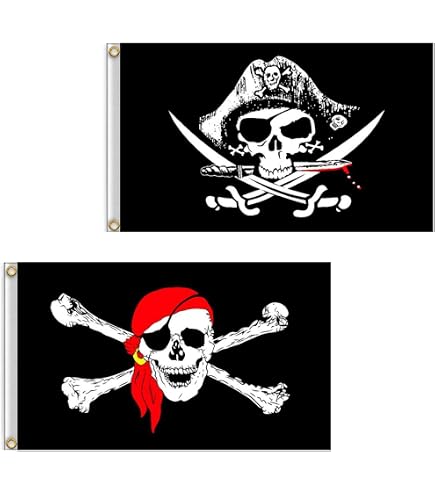 AZ FLAG Piratenflagge Mit Totenkopf – 45x30 Cm, Aus Polyester Für Innen & Außen