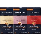 Davidoff Nespresso Compatible Capsule Coffee Set | Fine - Rich - Intense