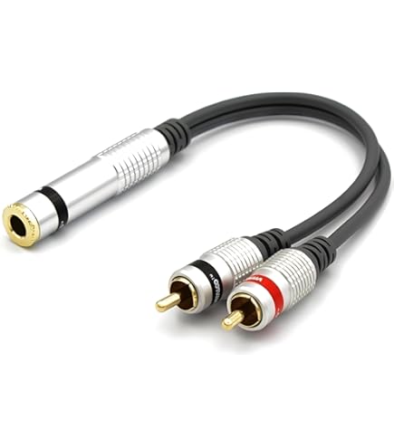 Audio adaptér rozdvojka 1x RCA Cinch samec na 2x RCA Cinch samice pozlacený