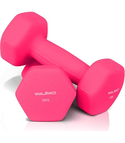 Lisaro 2er Set Vinyl-Hanteln – 4 Kg Pro Stück, Rutschfester Griff, Ideal Für Home-Gym & Fitness