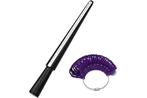 FRDELMA Anillo Sizer,Medidor de Anillos Medidor de Talla de Anillo con 4 Size(UK, EU,USA,JP) para Anillos de Compromiso Joyería Herramienta de Medición Profesional Ringgrößen-Bestimmer