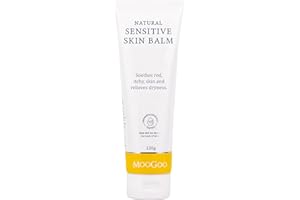 MooGoo Natural Sensitive Skin Balm - Relief for Dry, Itchy Skin with Soothing Ingredients. Also Suitable for Babies & Adults prone to Eczema, Dermatitis & Psoriasis, 120g / 4.2oz.