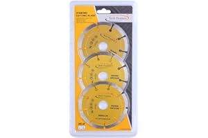 Tech Traders ® 3 x 115mm 4.5" Diamond Disc Cutting Blade Angle Grinder Stone Brick Concrete