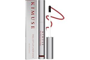KIMUSE Peel Off Lip Liner Stain, Lip Tint Stain Peel Off Long Lasting, Waterproof, Liptint Peel Off, Highly Pigmented Color, Matte Finish Lipstick Lipstain