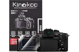 kinokoo Displayschutzfolie für Panasonic Lumix S1II/S1 IIE/DC-GH7/DC-S1RII/DC-G97 – 0,25 mm Härtegrad 9H dickes Panzerglasfolie – blasenfrei, kratzfest und fingerabdrucksicher (3er-Pack)