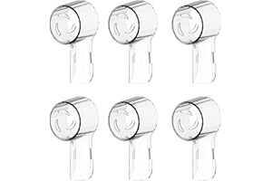 WEKIWGOT Lot de 6 étuis de Protection pour Brosse à Dents Oral-B, compatibles avec Les brosses à Dents électriques Oral-B IO, protège la tête de Brosse à Dents et Voyage Confortable, Couleurs