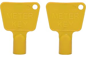 Karrma Ltd. - Gas Meter Box Key 2 Pack - Triangle Key - Electric Box Key - Utility Box Key - Used for gas and electric meter boxes (Yellow)