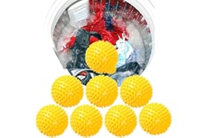 CYMWER Washing Laundry Ball, Laundry Tumble Dryer Balls, Reusable Laundry Tumble Drying Balls Washing Machine Hair Catcher Clothes Will Come Out Soft, Fluffy, Fewer Wrinkles and Less Static Cling