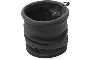 TAGVO Scaldacollo in Pile, Sciarpa in Pile Fodera Spesso Invernale, Scaldacollo Elastico Scaldacollo da Sci Antivento, Cappello Passamontagna Maschera per Uomo e Donna - Taglia Universale