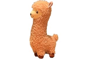 Zaloife Peluche Alpaca Bambola Marrone, 30cm Lama Peluche Giocattolo, Alpaca Pupazzo Decorazioni Regalo per Bambini Adulti e Fans