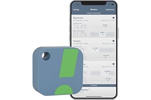 SensorPush HT1 Smart Temperature Sensor and Humidity Sensor - Bluetooth Thermometer and Hygrometer with App Monitoring - Indoor/Outdoor Temperature and Humidity Monitor for RV, Humidor, Fridge & More