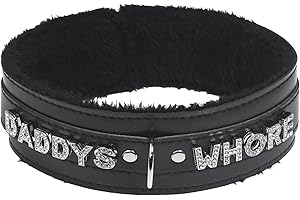 paloli Pink Choker Necklace for Women Leather Choker Necklace Fluffy Punk Leash Choker Necklace Gothic Cosplay Sexy Jewellery