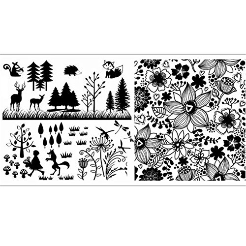 Born Pretty Nail Art Stamp Template Image Plate Tree Flower Animal