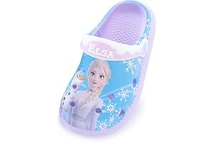 FANCYLAND Frozen ELSA Schuhe Mädchen-rutschfeste und Atmungsaktive Hausschuhe Garten Schuhe für Strand oder Pool