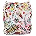 iZiv(TM) Newborn Organic Infant Waterproof/Adjustable/Reusable/Washable Pocket Cloth Diaper Fit Babies 0-3 Years(Flower)