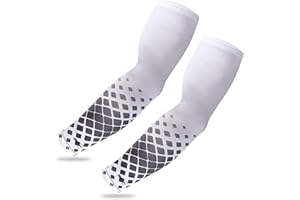 Tough Outdoors Sports Compression Arm Sleeves for Youth - Stretchy Protection Compression for Baseball, Football, Volleyball, Basketball - Protective Cover