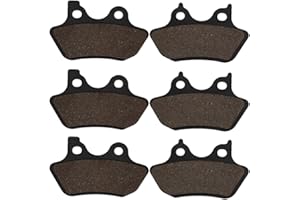 Cyleto Pastillas de Freno Delantero y Trasero para Harley Davidson Touring FLHTCU-I Electra Glide Ultra Classic 2000 2001 2002 2003 2004 2005 2006 2007