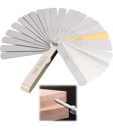 KS-Tools 300.0611 Messing-Fühlerlehre,8 Blatt,05-0