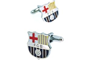 GEMELOLANDIA Spinki do mankietów | Spinki do koszuli Blaugrana w kolorze Oryginalne spinki do mankietów na koszule | Dla mężczyzn i chłopców | Prezenty na ślub, komunii, chrzty i inne imprezy, unica, Mosiądz, Bez