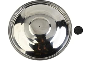 AIDNTBEO Coperchi in acciaio inossidabile, adatti per pentole e padelle di diverse dimensioni, lavabili in lavastoviglie, coperchio in vetro per diverse dimensioni (32 cm) (32 cm) (32 cm)