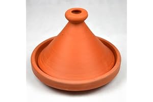 GENERIC Tajine marocain, faitout Ø 35 cm, cocotte non émaillée, pour la cuisson, pour 6 à 8 personnes, marmite en terre cuite d'origine du Maroc