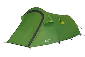 VANGO Nyx 200 Tent for 2 People, Wild Camping Tent, 2 Man Backpacking Tent, Camping Equipment, Green, One Size