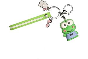 ENHOT Kuromi Llavero, Hello Kitty Llavero, Lindo Llavero para Niñas Cumpleaños (Kero Kero Keroppi)