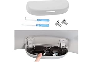 Coleya Étui à Lunettes de Voiture Compatible avec Toyota Yaris Cross 2020-2024, Porte Lunettes, Support de Lunettes de Soleil, Toyota Yaris Cross Accessoire Boîte à Lunettes (Gris)