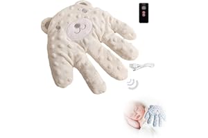 YuuFcy Babies Soothes Palm for Sleeping Newborn Baby Sleep Aid, Electric Baby Sleep Aid Palm, Baby Sleeping Hand Pillow Baby Hug Pillow Sleeping Palm, Baby Soothing Hand Pillow Patting Toy (G)