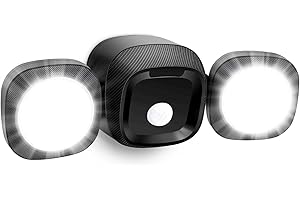 Toowell Battery Security Lights with Motion Sensor Battery Powered LED Floodlight Battery Operated Outdoor Wall Lights Outside Garden Shed Lights Waterproof Spotlights for Yard Porch Driveway Stairway