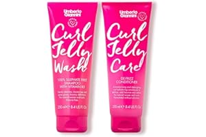 Umberto Giannini Curl Jelly Shampoo & Conditioner - Jelly Wash & Jelly Care - Vegan, Cruelty Free e Sulfate Free per capelli ricci o mossi