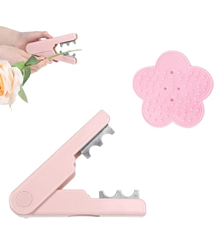 Rose Thorn Stripper Tool Set - Removes Thorns & Leaves Safely, Pink Flower-Shaped & Plier Style - View #9