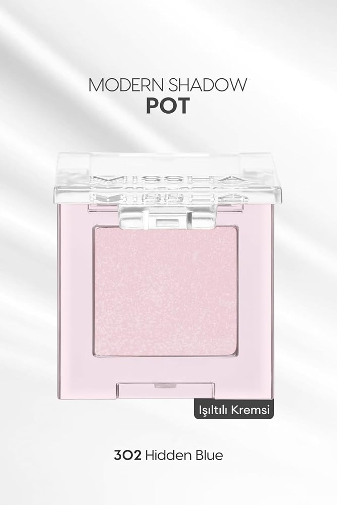 MISSHA Işıltılı Kremsi Dokulu Tekli Göz Farı Modern Shadow Pot (302 Hidden Blue) 302 Hidden Blue