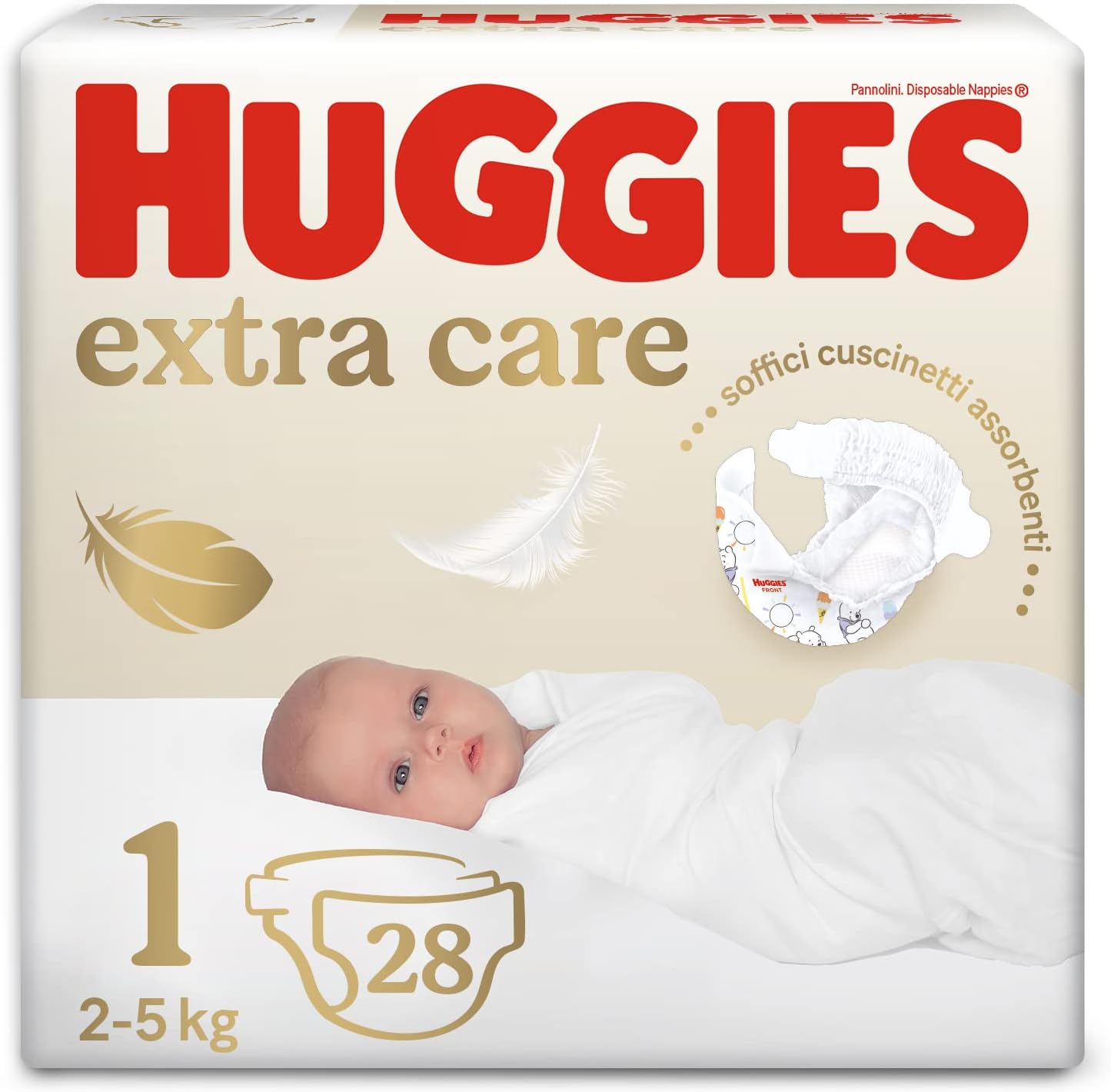 Prise en Main & Utilisation au Quotidien : Huggies Extra Care Neonato 28 Pannolini Tagli