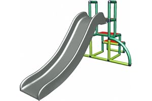 move and stic pour Enfants Enfants Mon Premier Slide Mon Premier Toboggan Jouet Babyrutsche Coulissant de Jardin Moveandstic - Pomme Verte / Vert/Rouge