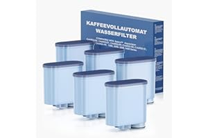 Mutital Pack de 6 filtres à eau pour cafetière compatible avec Philips AquaClean, filtre pour machine à expresso 3200, adapté aux cafetières automatiques, filtre anti-calcaire dédié (CA6903)